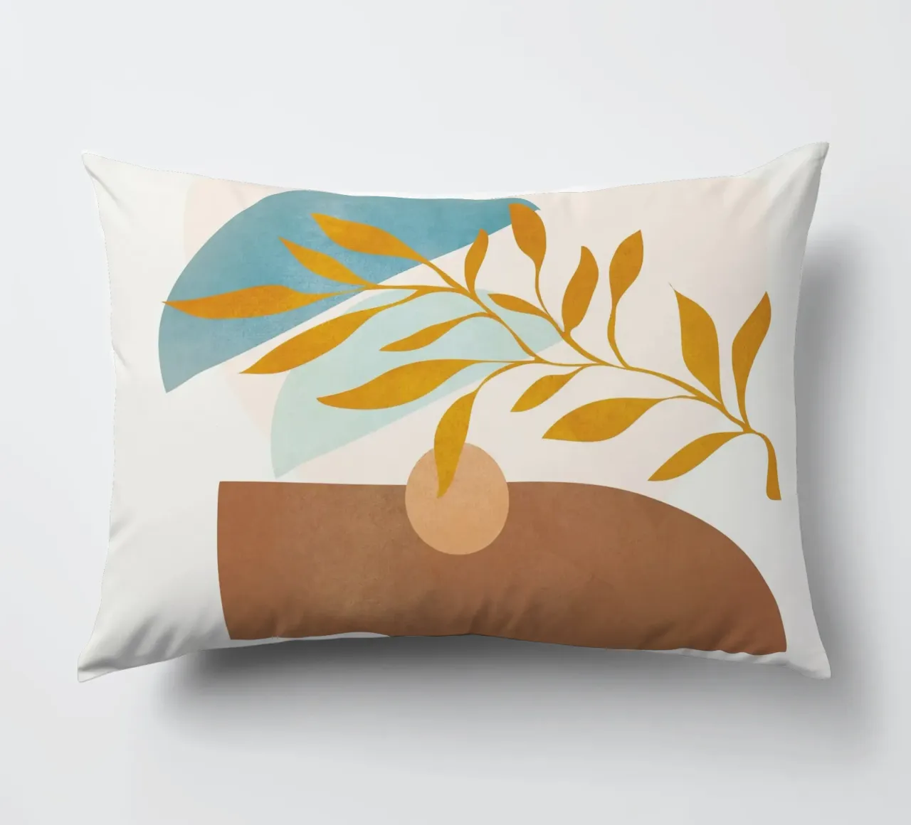 Soft Abstract Shapes 02 Kissen von Flow Line
