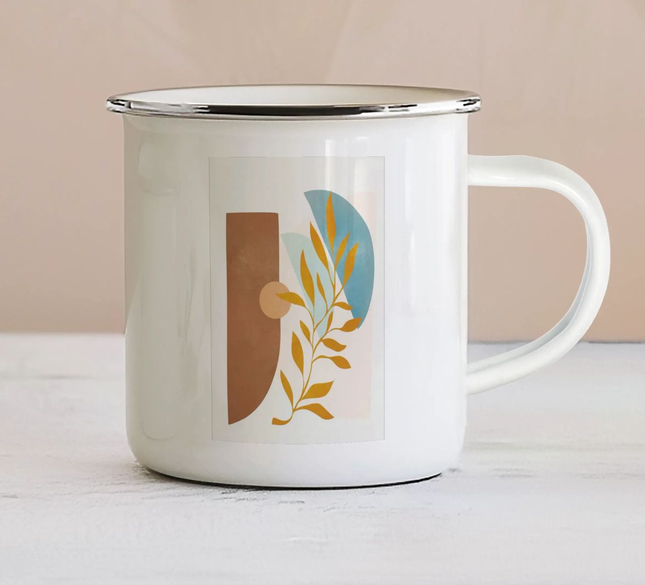 Soft Abstract Shapes 02 tazza in smalto da Flow Line