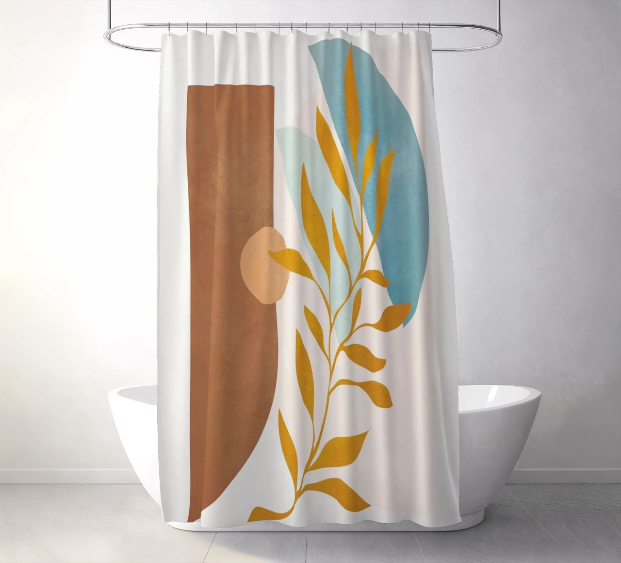 Soft Abstract Shapes 02 tenda da doccia da Flow Line