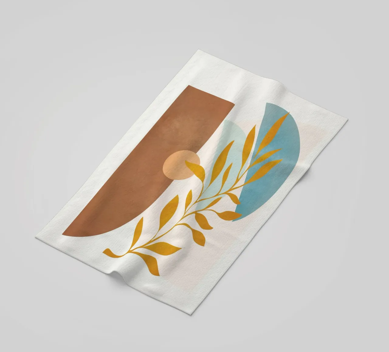 Soft Abstract Shapes 02 Strandtuch von Flow Line