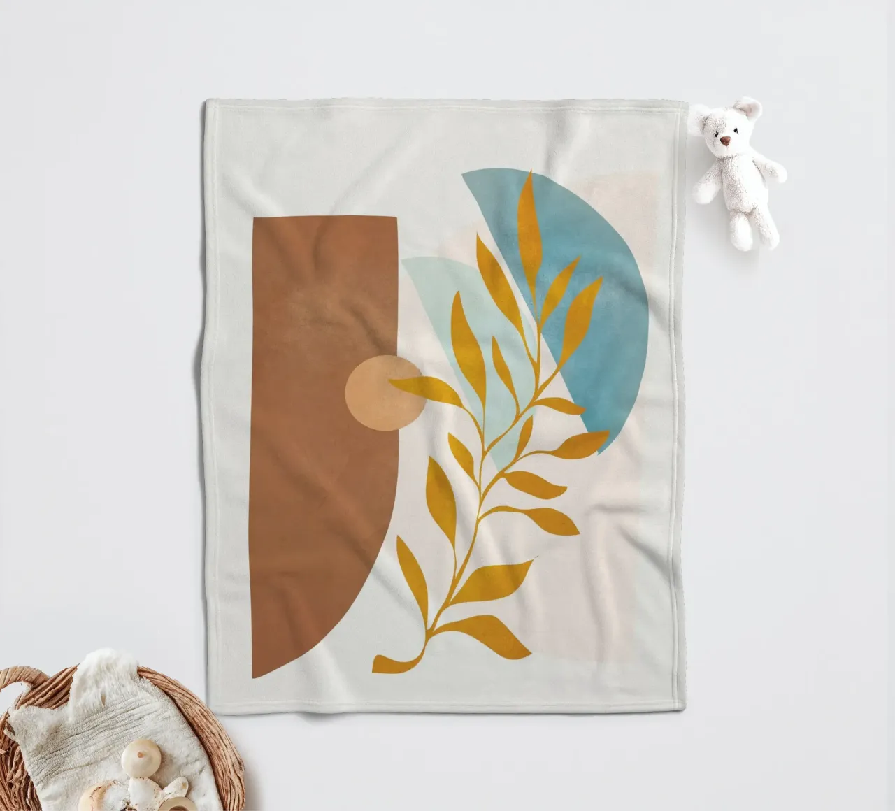 Soft Abstract Shapes 02 coperta in pile da Flow Line