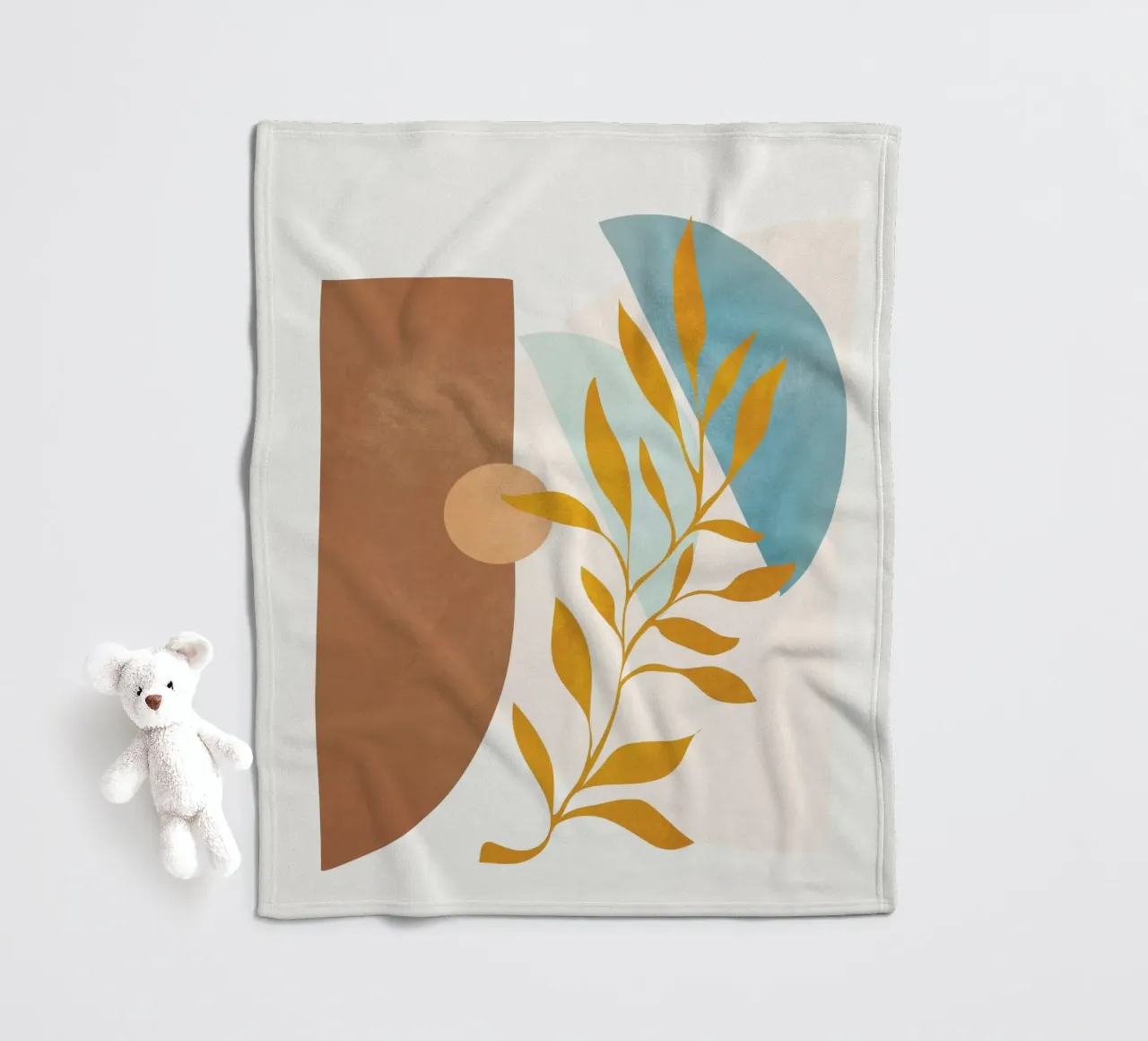 Soft Abstract Shapes 02 coperta in pile da Flow Line