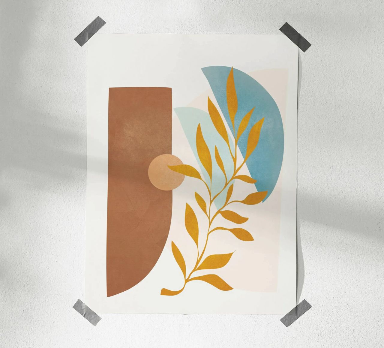 Soft Abstract Shapes 02 poster de Flow Line