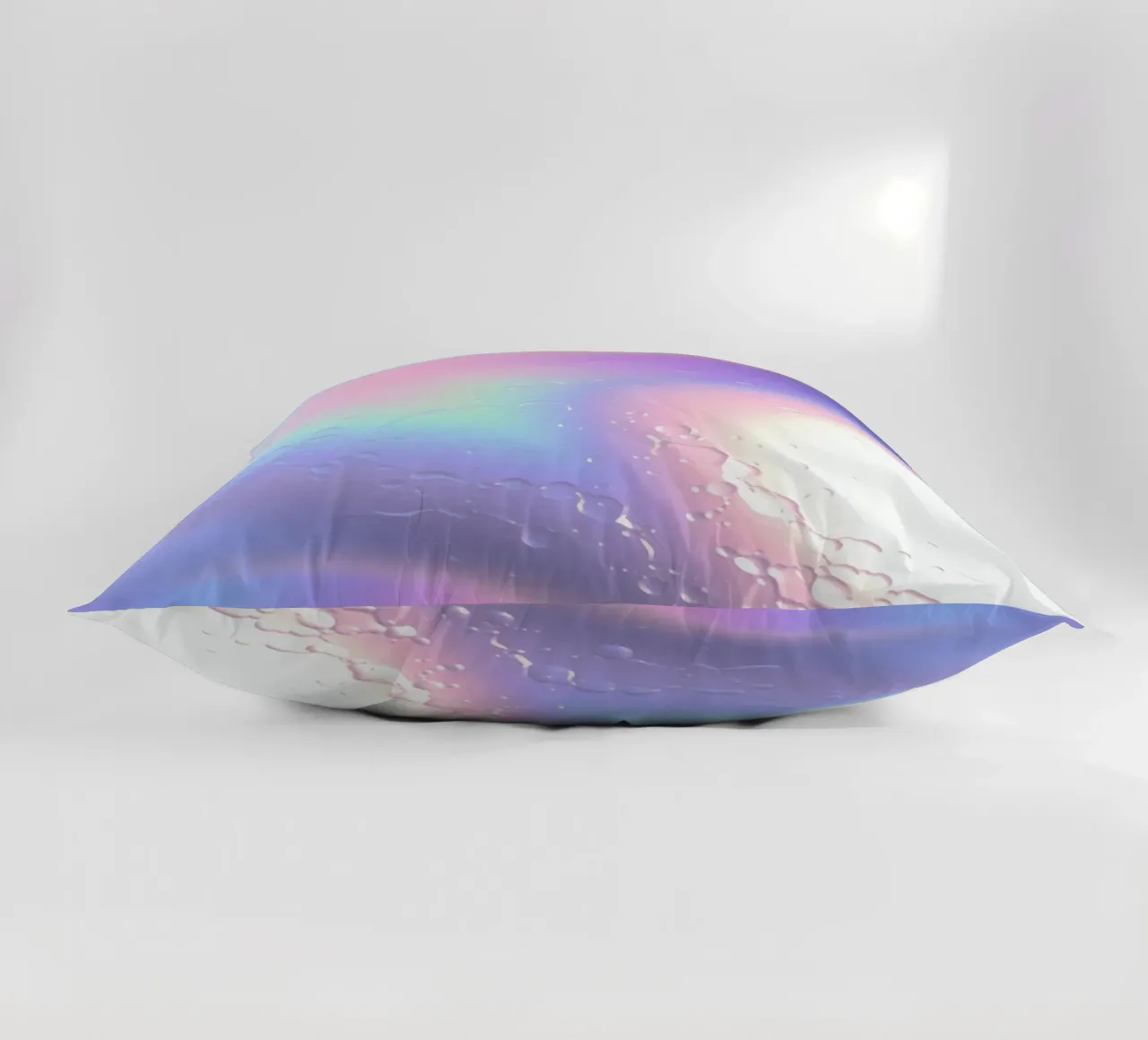 Rappresentazione astratta di riflessi di luce e gocce d'acqua cuscino da DesignDoodle