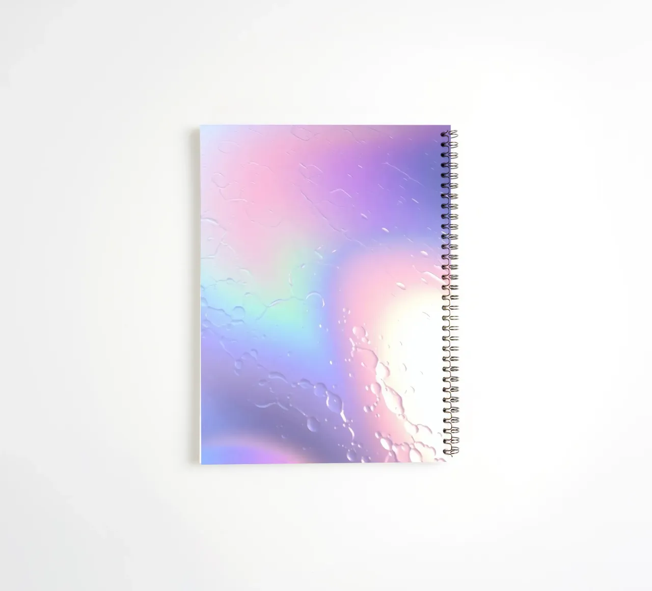 Abstract representation of light reflections and water dropl spiral notebook by DesignDoodle