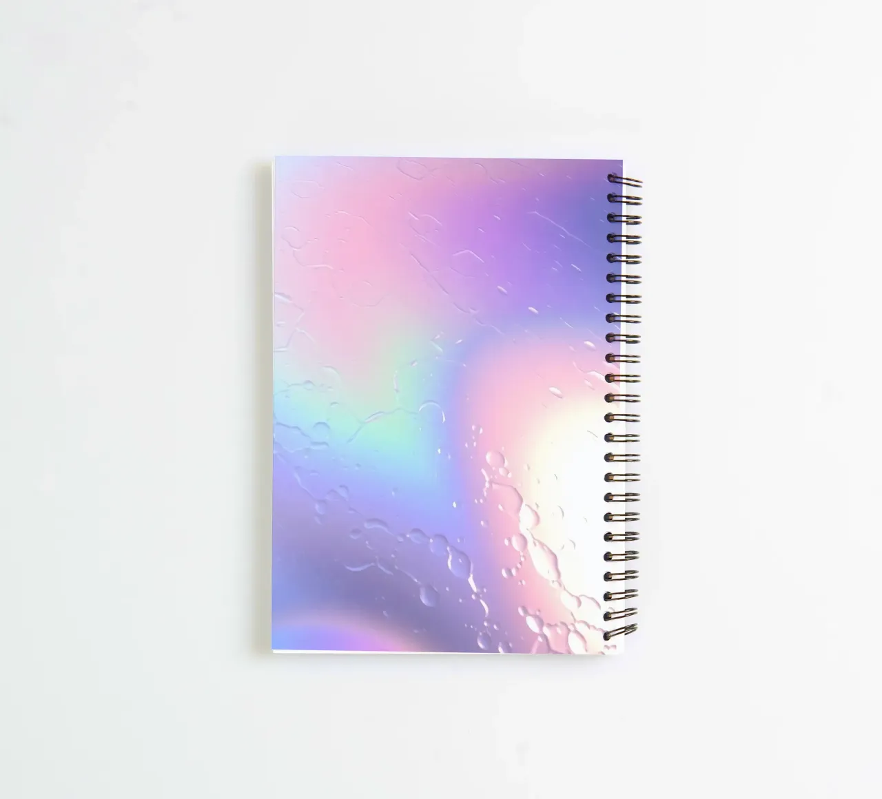 Abstract representation of light reflections and water dropl spiral notebook by DesignDoodle