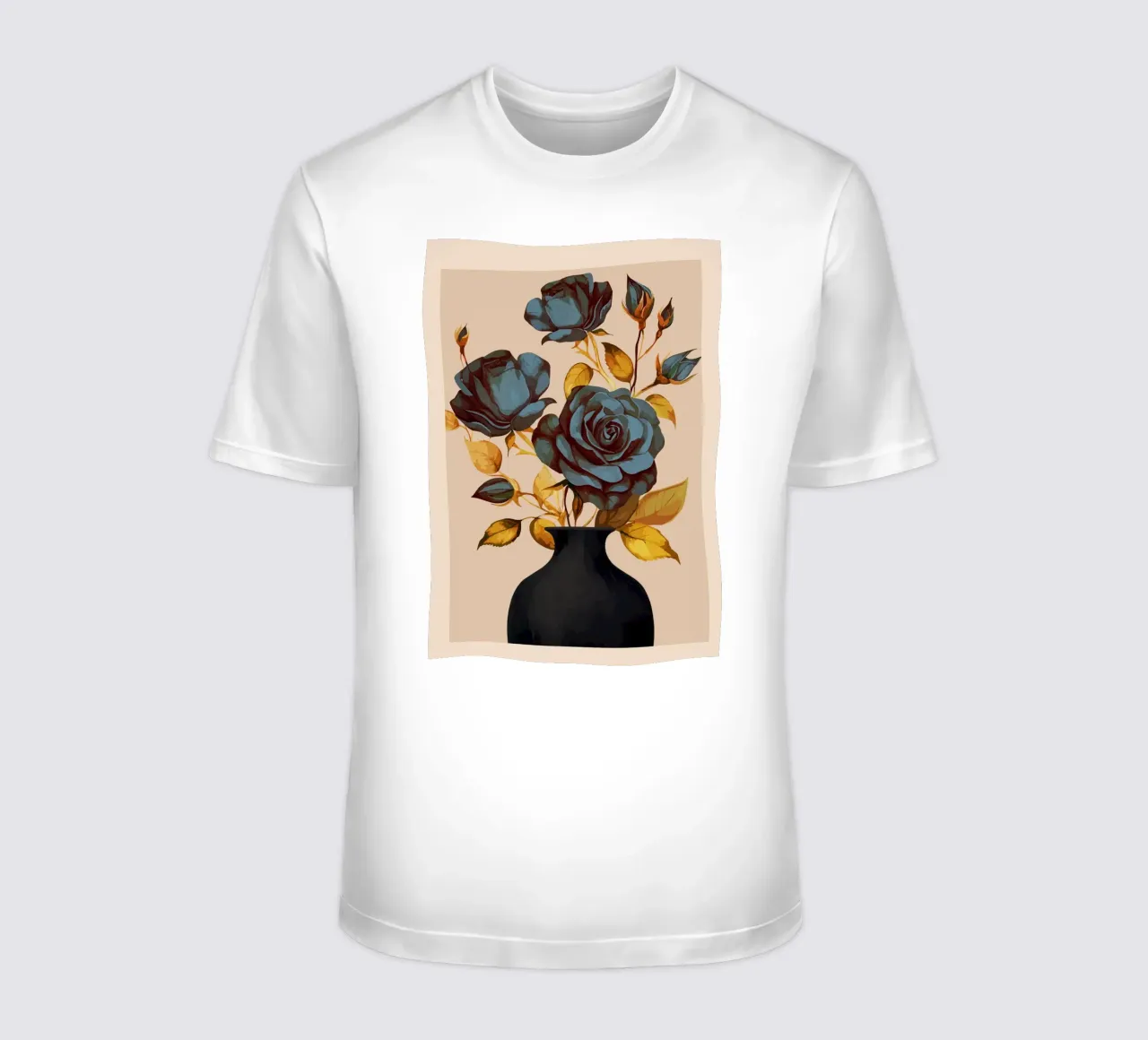 Flowers In Vase t-shirt by Flow Line