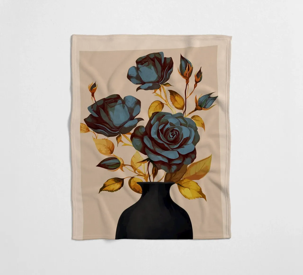 Flowers In Vase coperta in pile da Flow Line