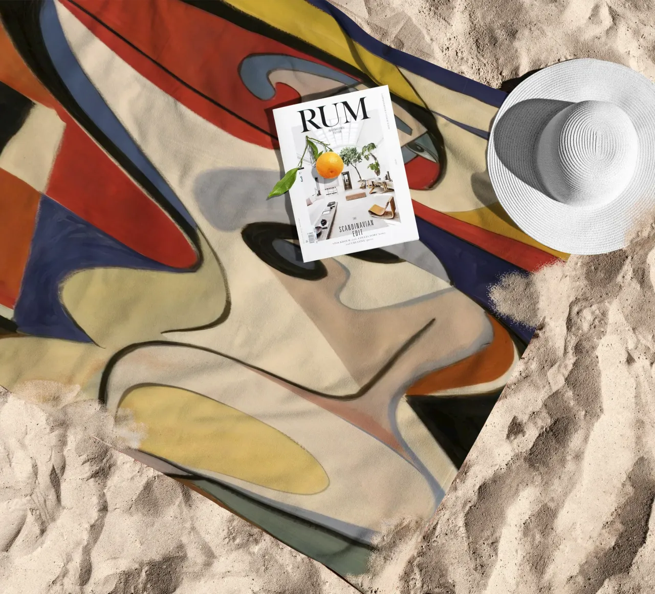 Forma elegante telo mare da Crimson Whisper