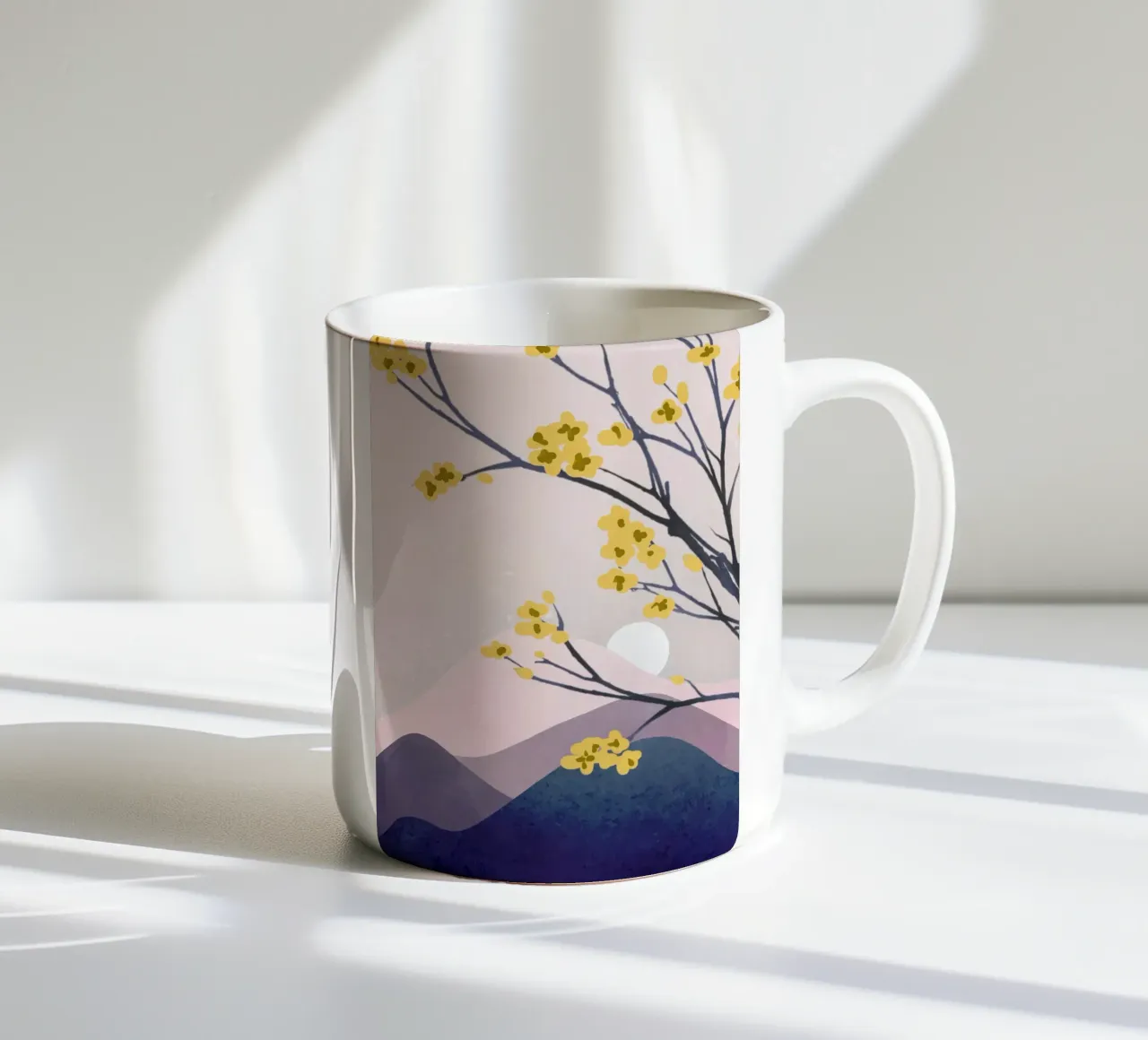 Midnight Bloom 1 tazza in ceramica da Flow Line