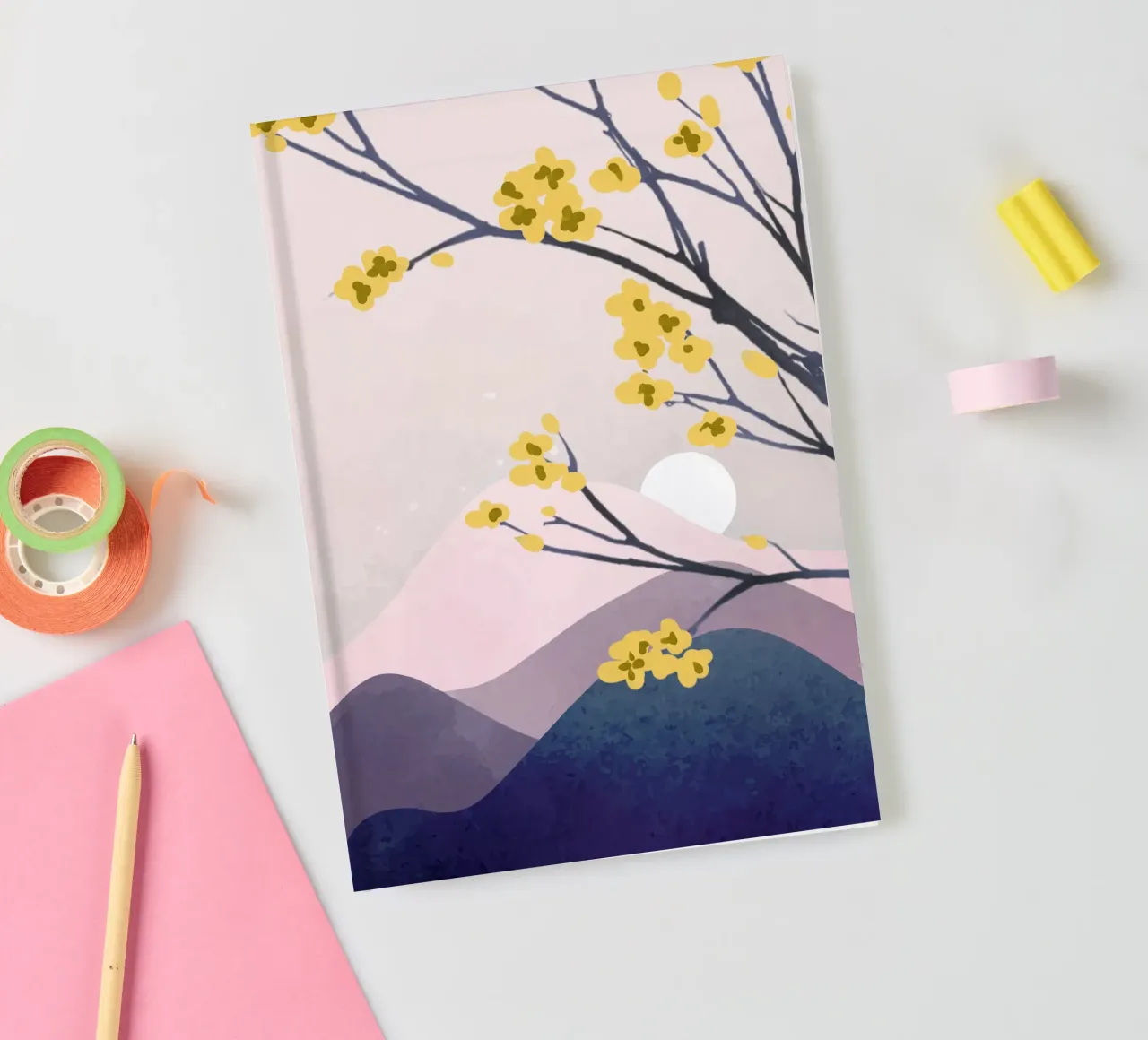 Midnight Bloom 1 notebook by Flow Line