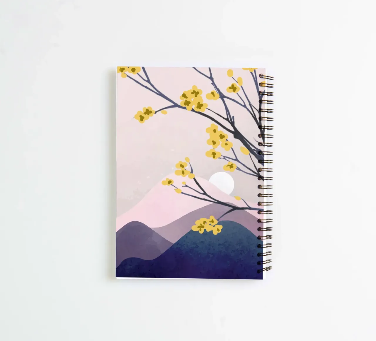 Midnight Bloom 1 spiral notebook by Flow Line