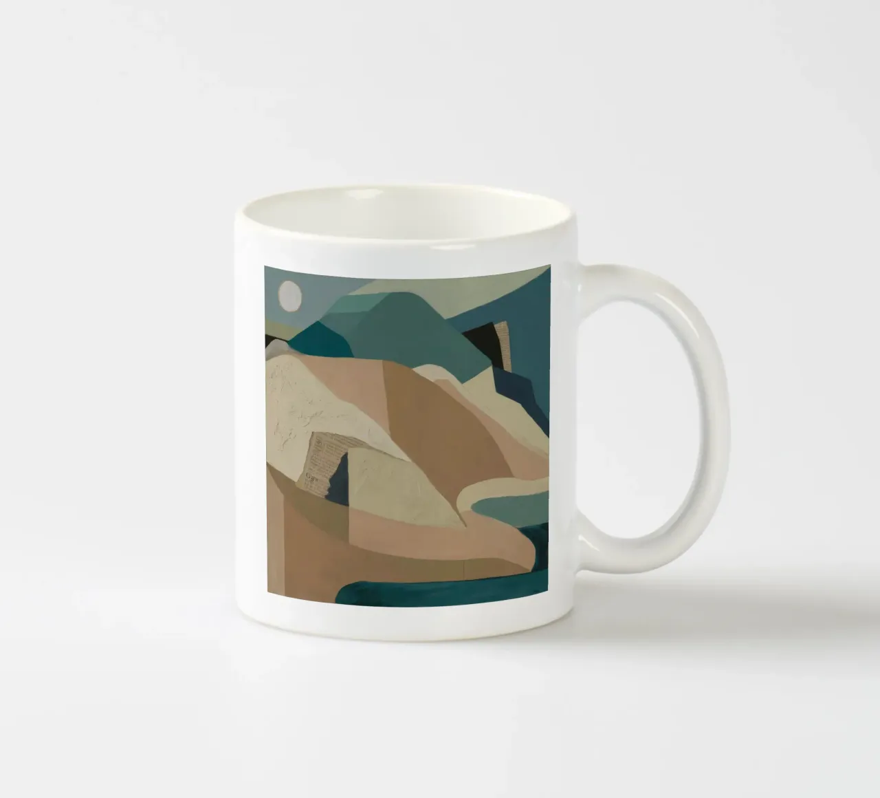 Paesaggio sereno tazza in ceramica da Crimson Whisper