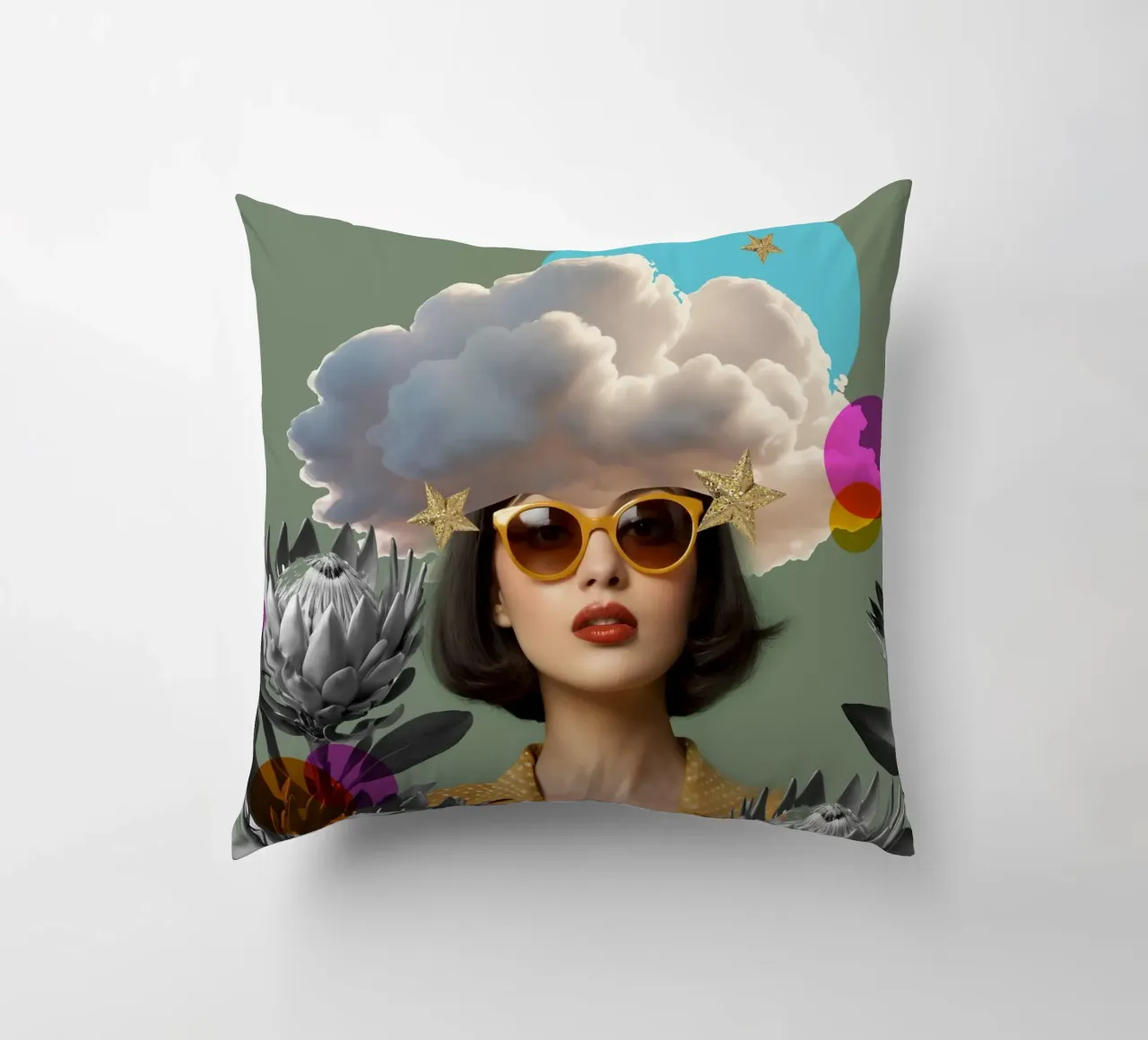 The Cloud Collector cuscino da Indigo Rain
