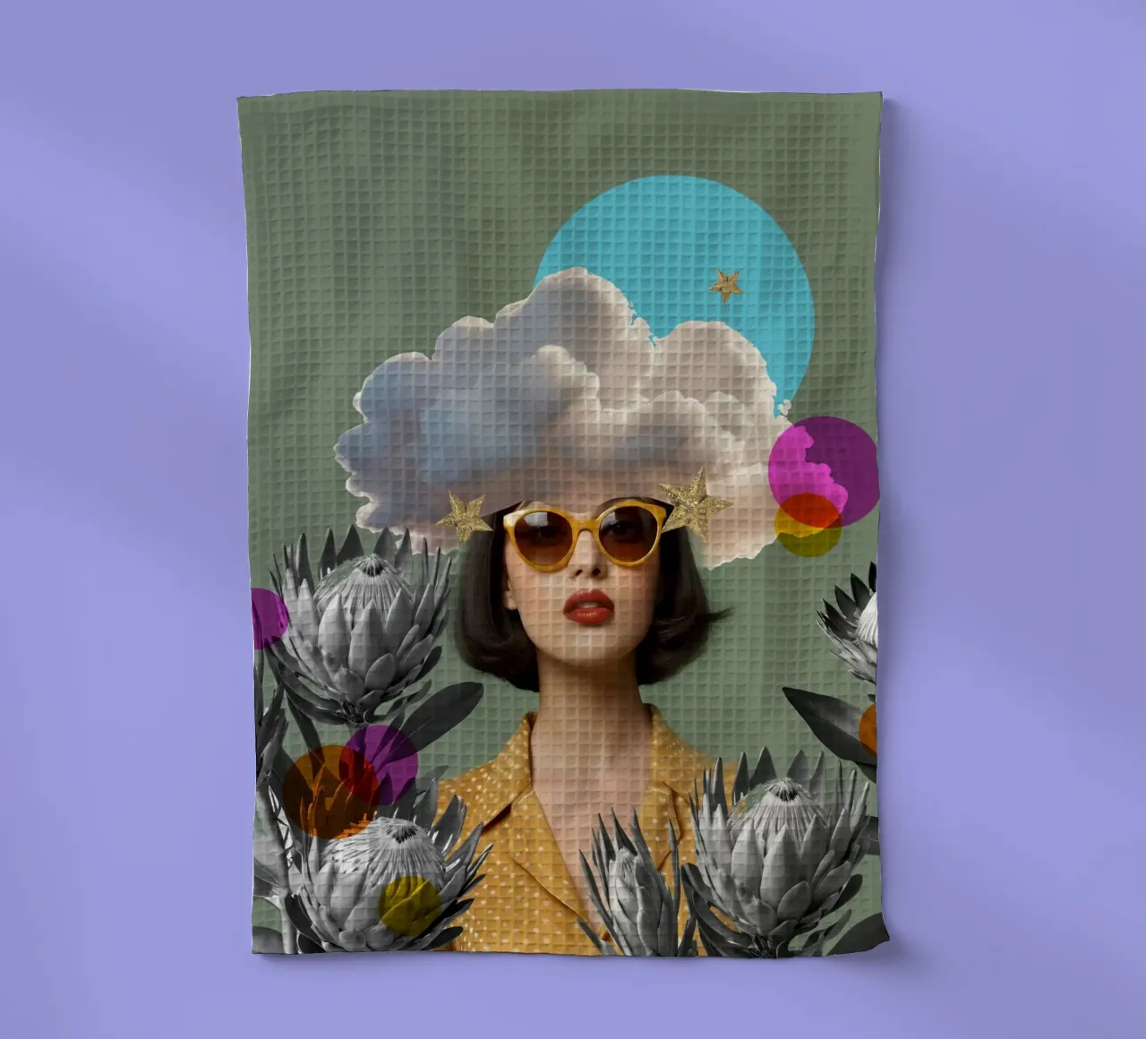 The Cloud Collector canovaccio da cucina da Indigo Rain