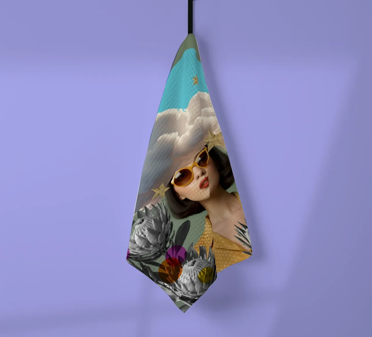 The Cloud Collector canovaccio da cucina da Indigo Rain