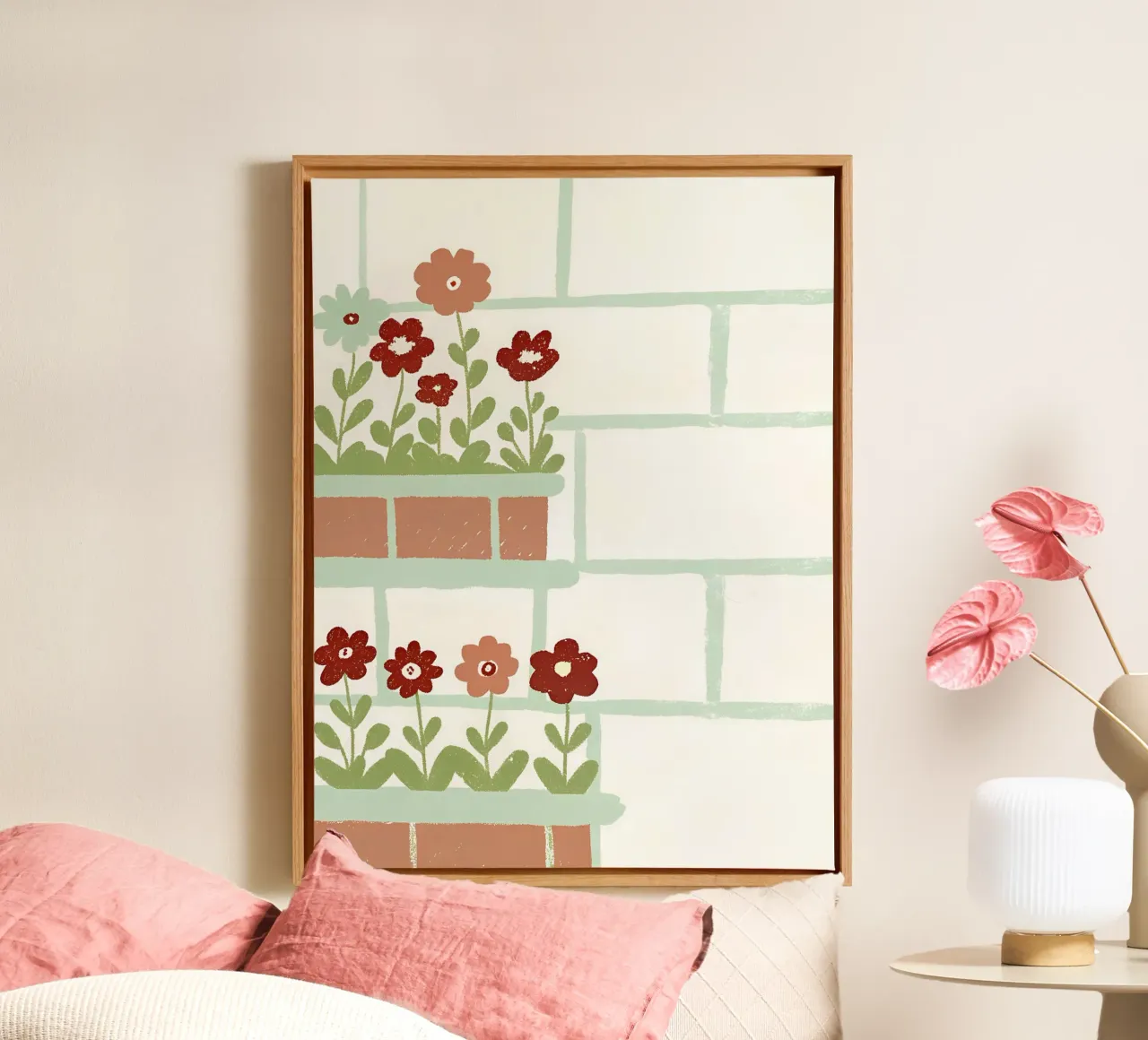 Flowers In Pots canvas by PERSONAL TOUCH