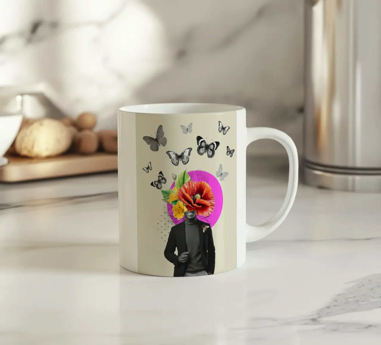 The Botanist’s Mind tazza in ceramica da Indigo Rain