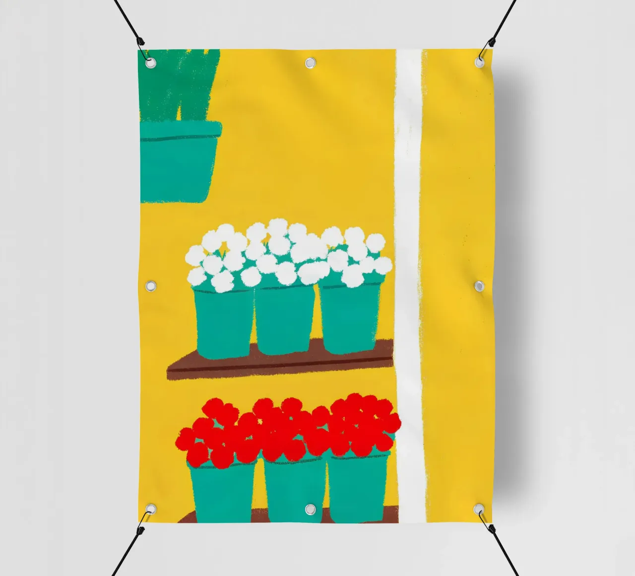 Fiori in vaso telo in pvc da PERSONAL TOUCH