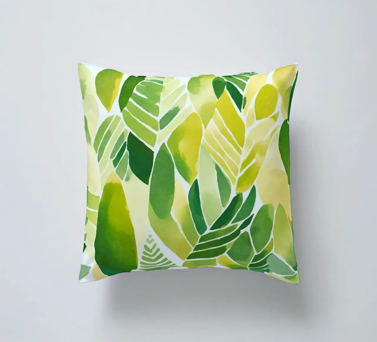 Matisse Foliage Yellow Green_1 decorative cushion by Andrea Haase Modern Home