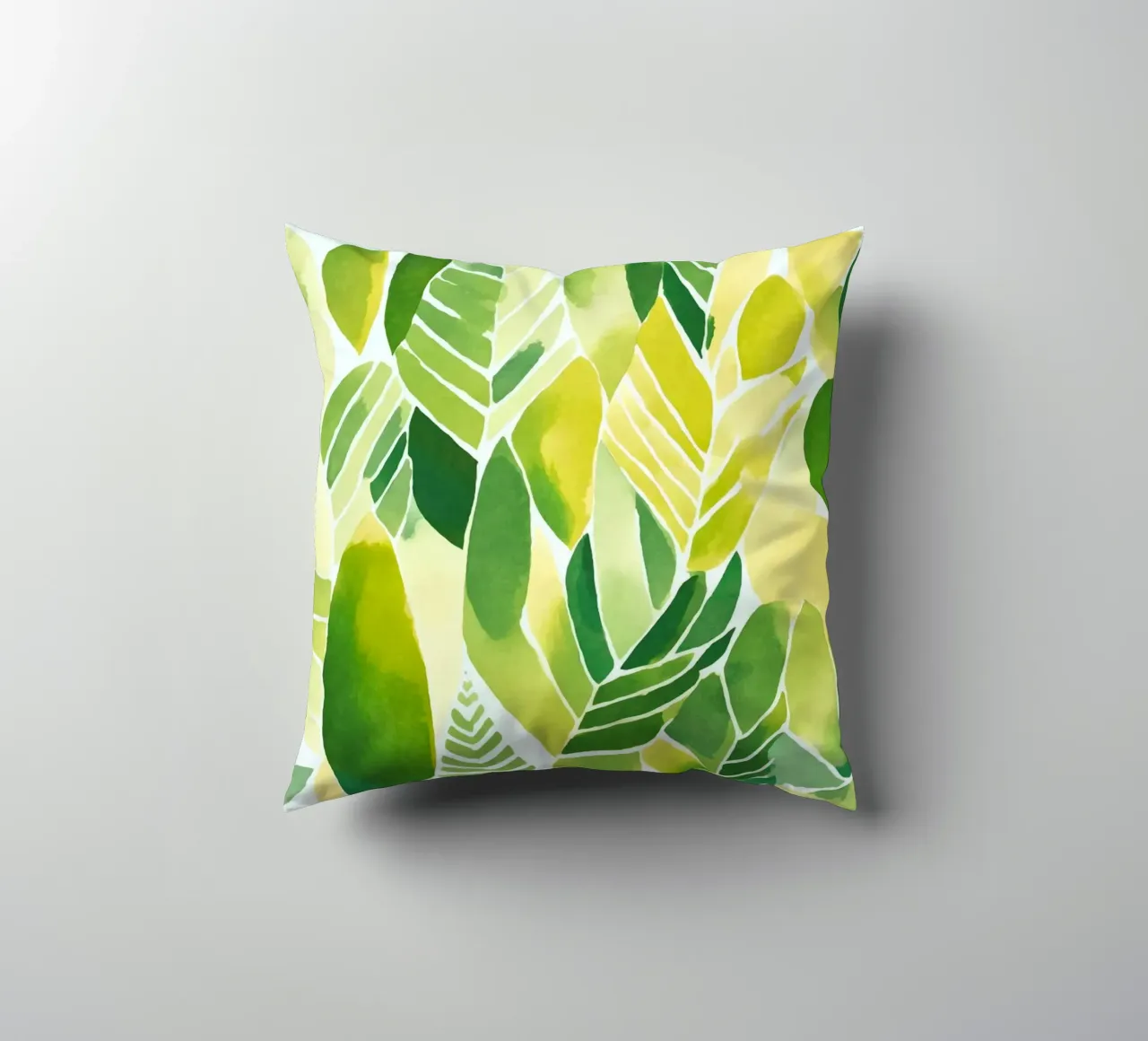 Matisse Foliage Yellow Green_1 decorative cushion by Andrea Haase Modern Home
