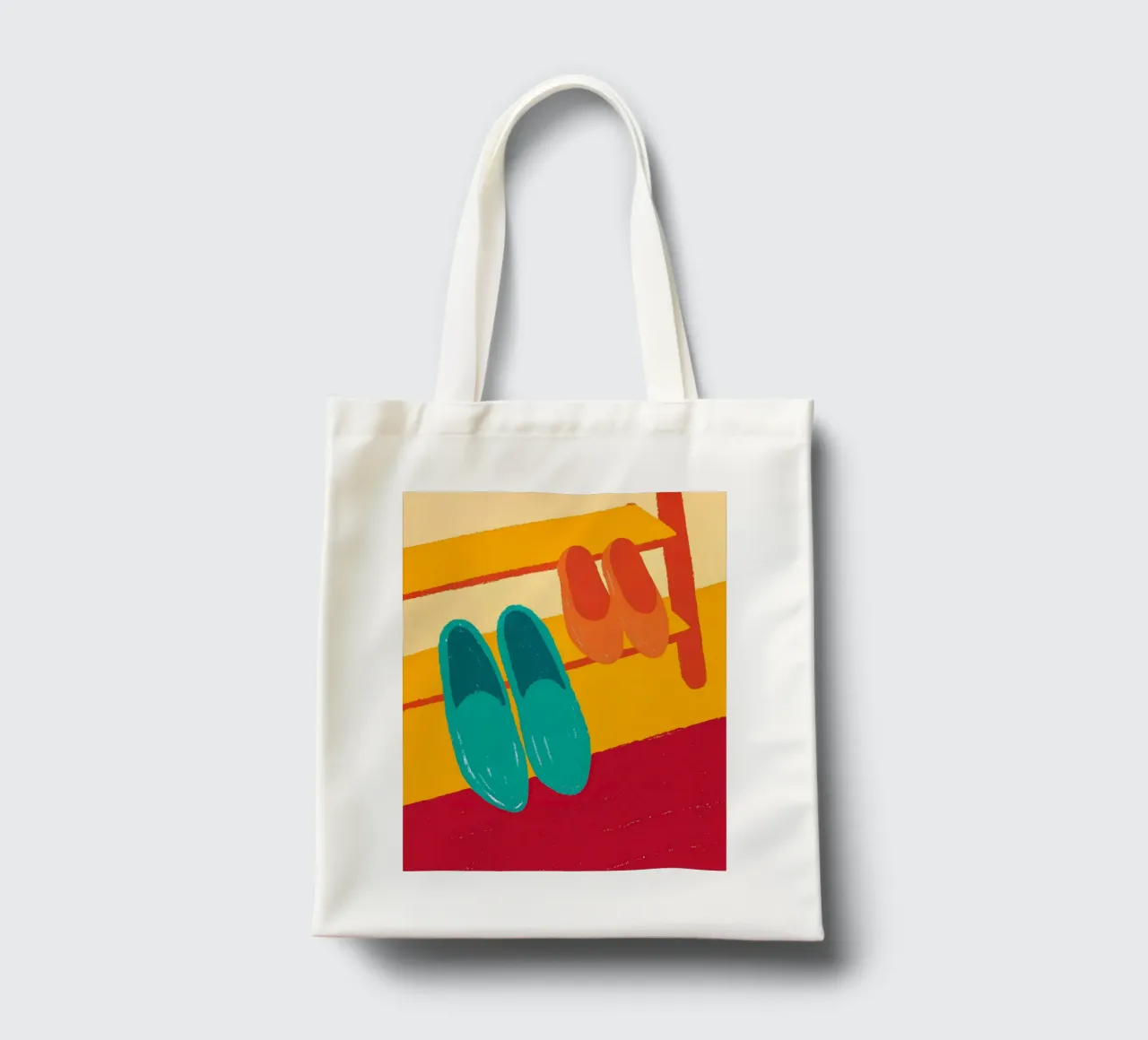 Due scarpe borsa in juta da PERSONAL TOUCH