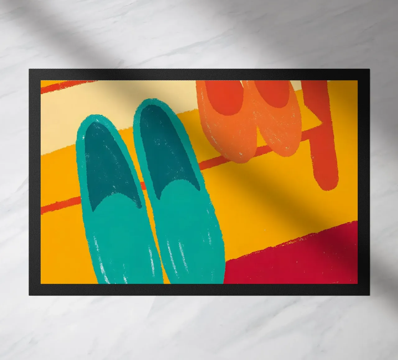 Two Shoes doormat by PERSONAL TOUCH