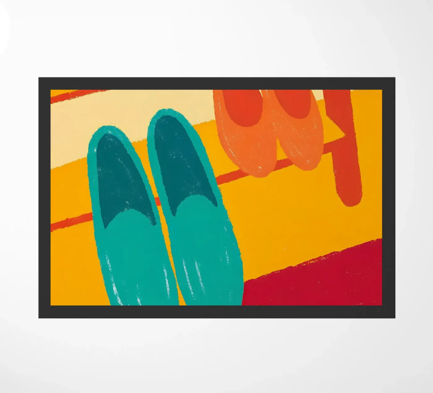 Two Shoes doormat by PERSONAL TOUCH