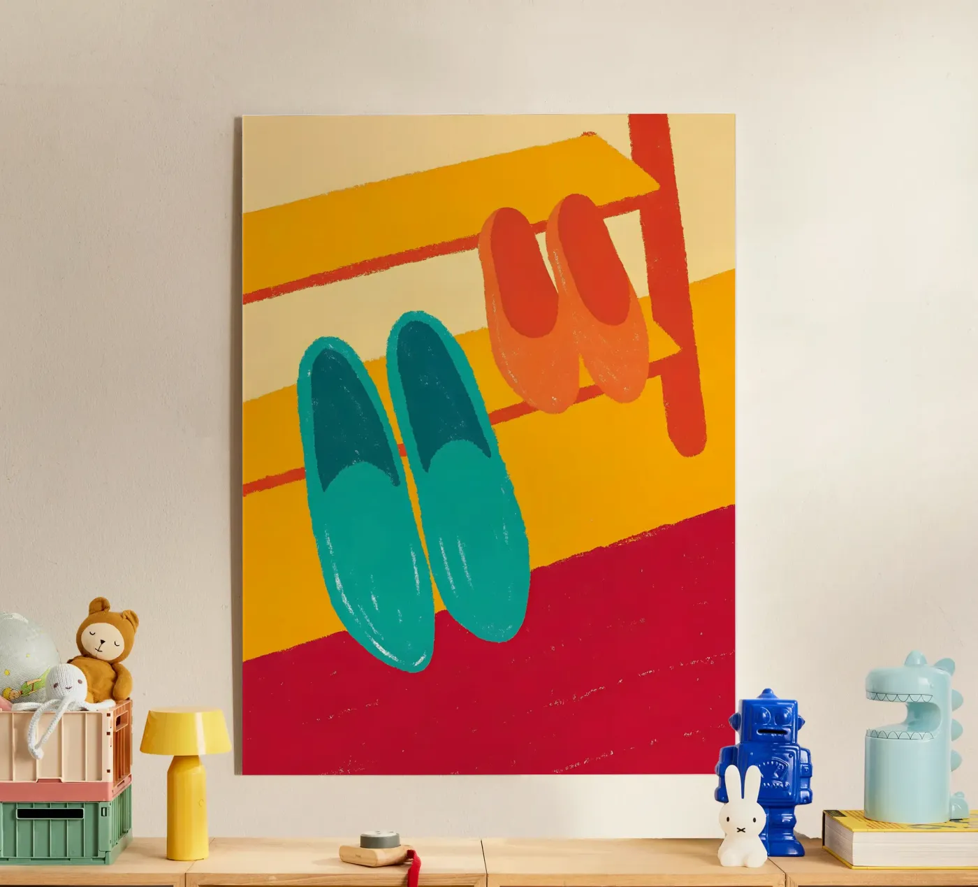 Zwei Schuhe Acryl-Glas von PERSONAL TOUCH