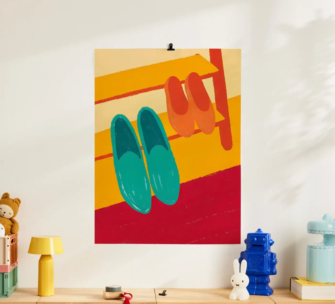 Zwei Schuhe Poster von PERSONAL TOUCH