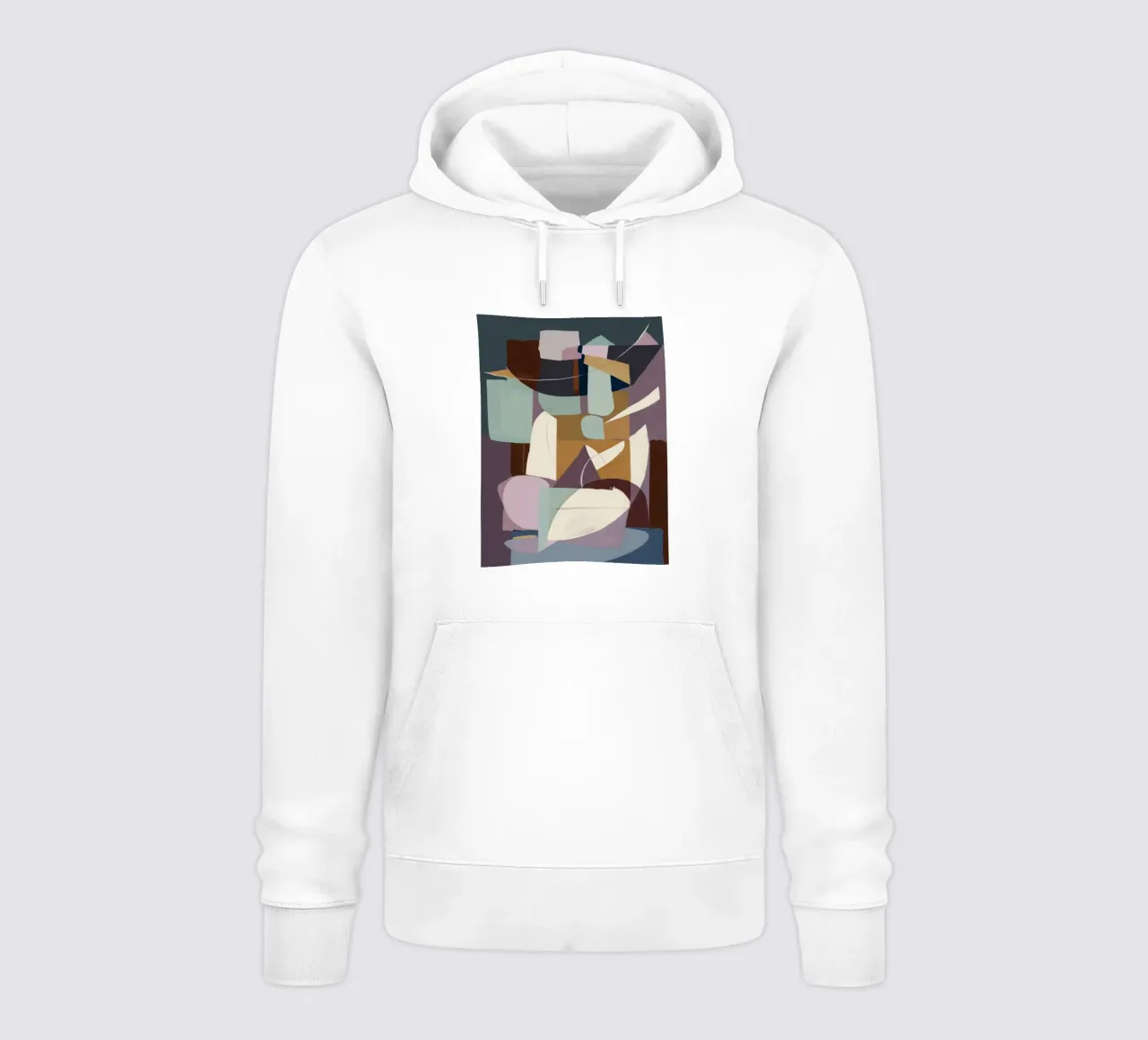Composizione cubista felpa con cappuccio da Crimson Whisper