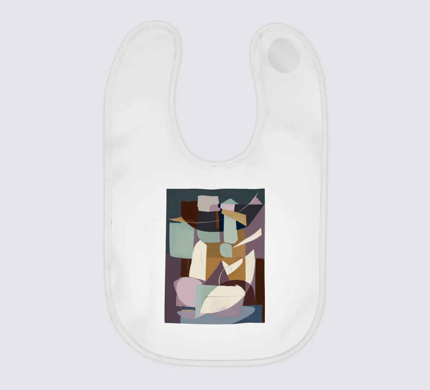 Cubist Composition baby slabbetje van Crimson Whisper