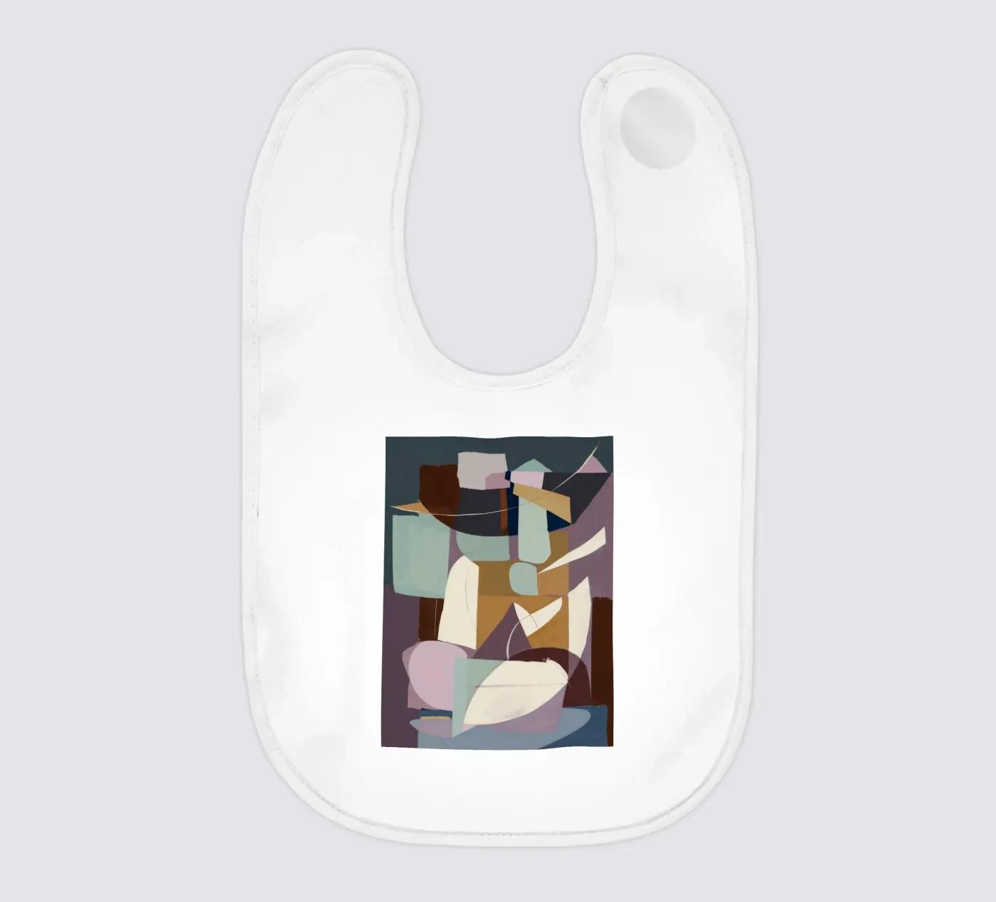 Cubist Composition baby slabbetje van Crimson Whisper