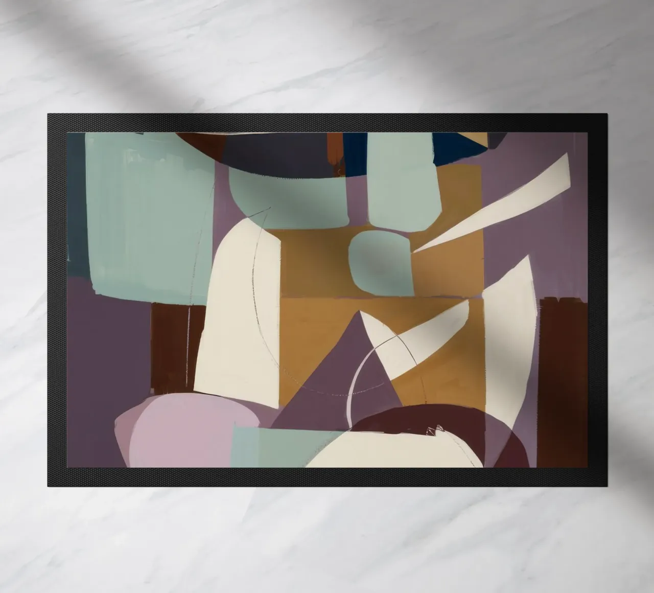 Cubist Composition doormat by Crimson Whisper