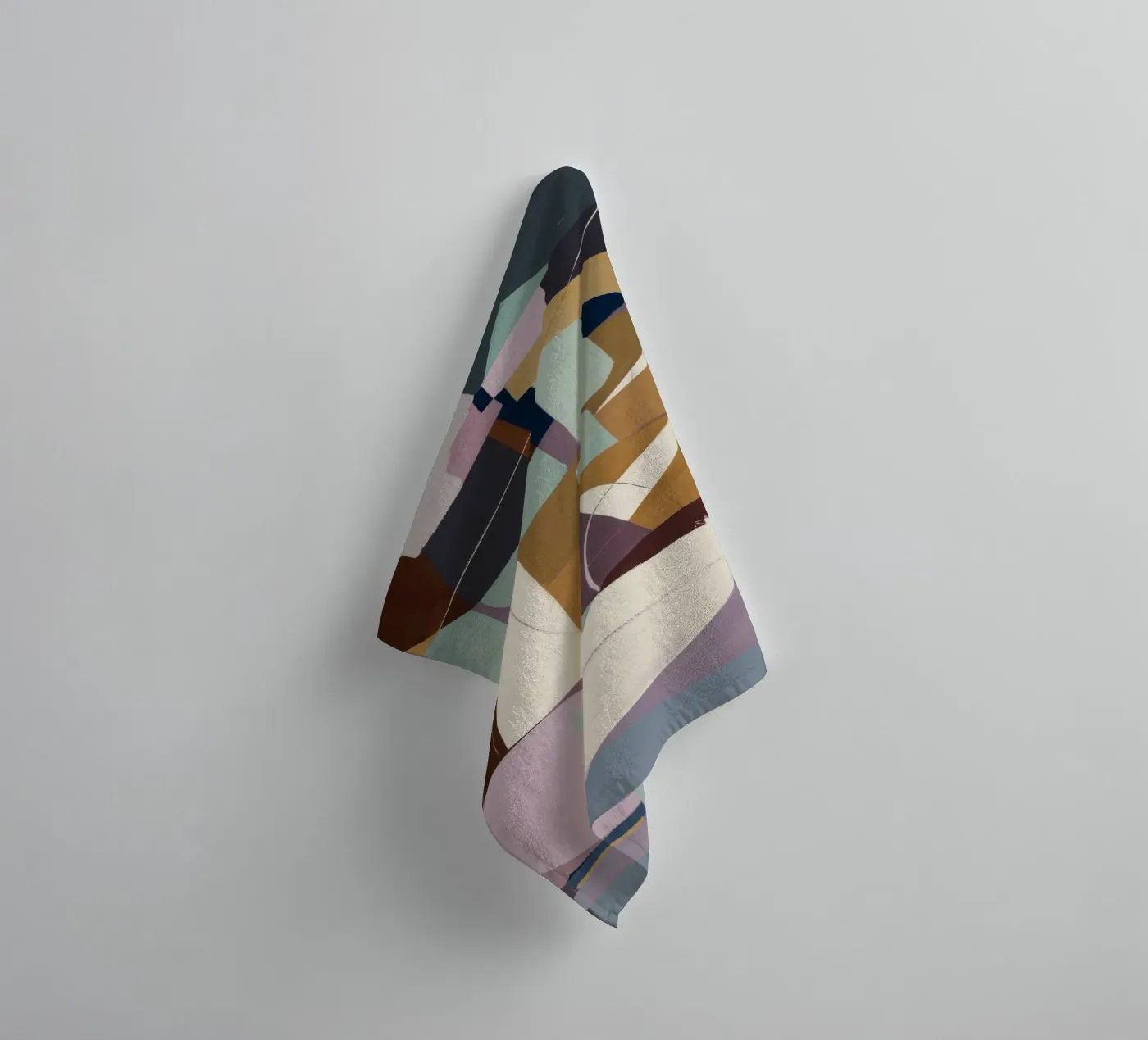 Cubist Composition towel by Crimson Whisper