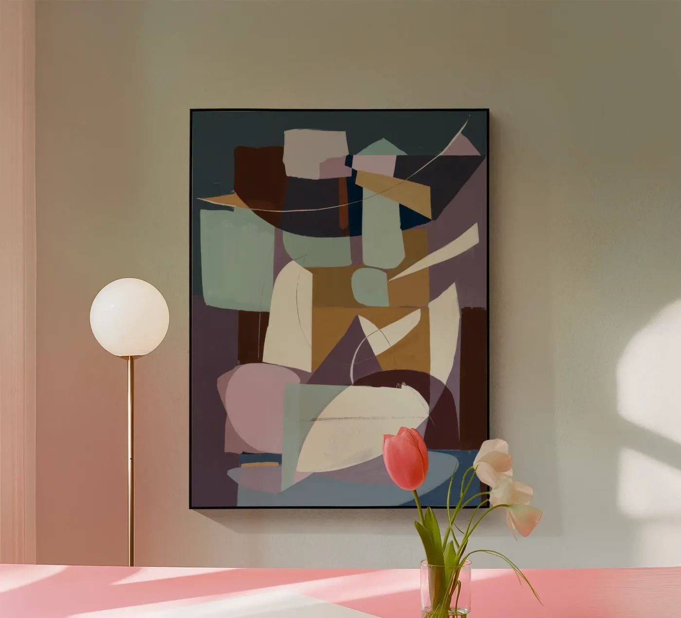 Cubist Composition plexiglas de Crimson Whisper