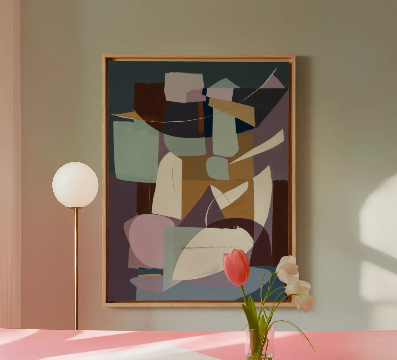 Cubist Composition canvas by Crimson Whisper