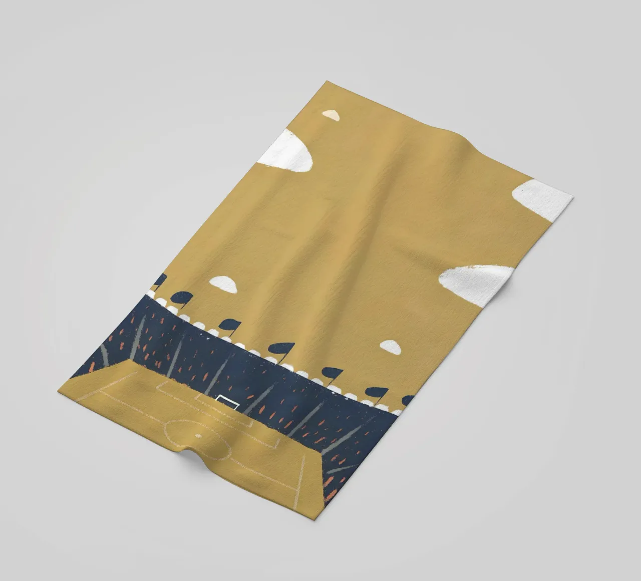 Football Stadium beach towel by PERSONAL TOUCH
