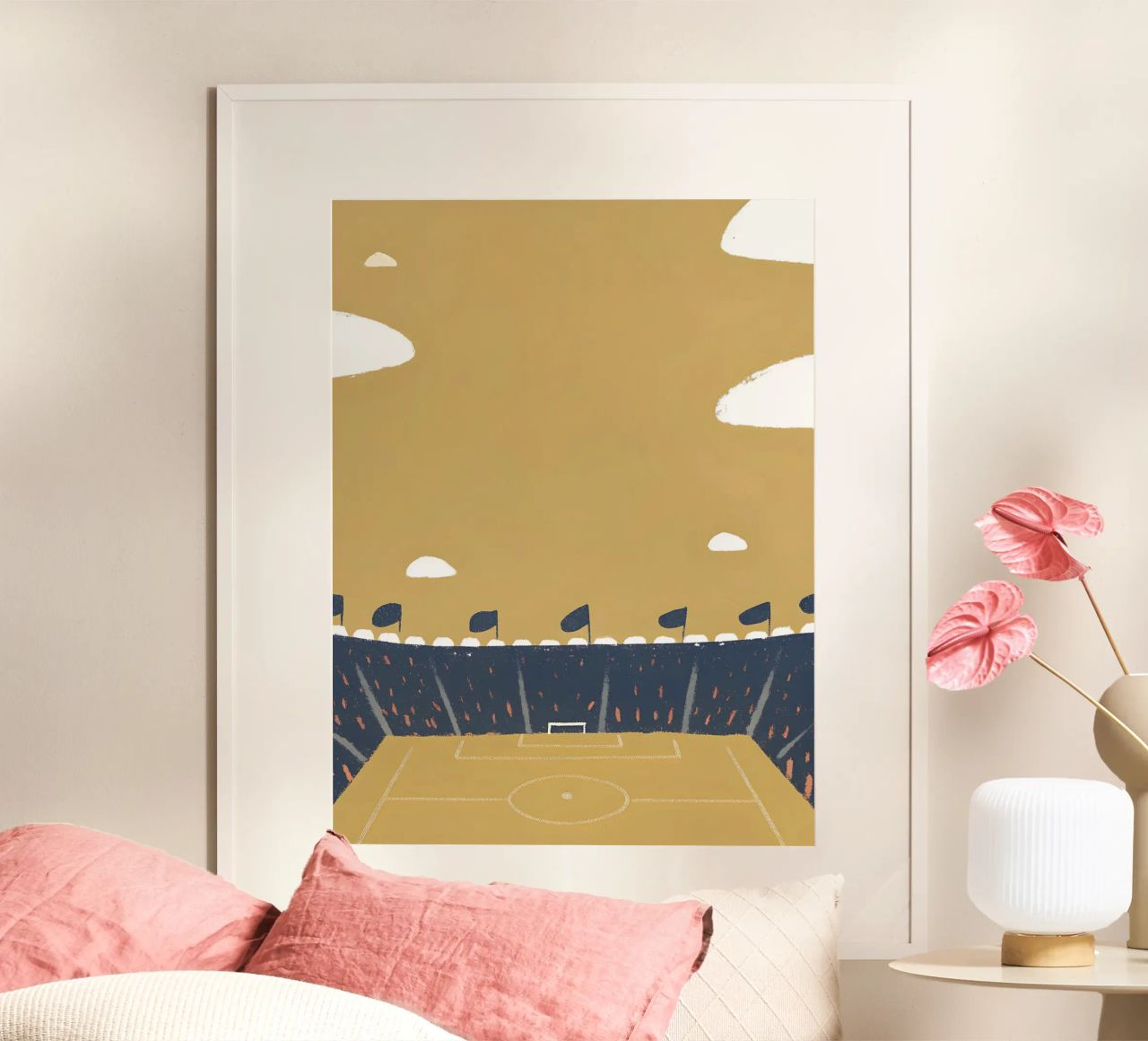 Stade de football poster de PERSONAL TOUCH