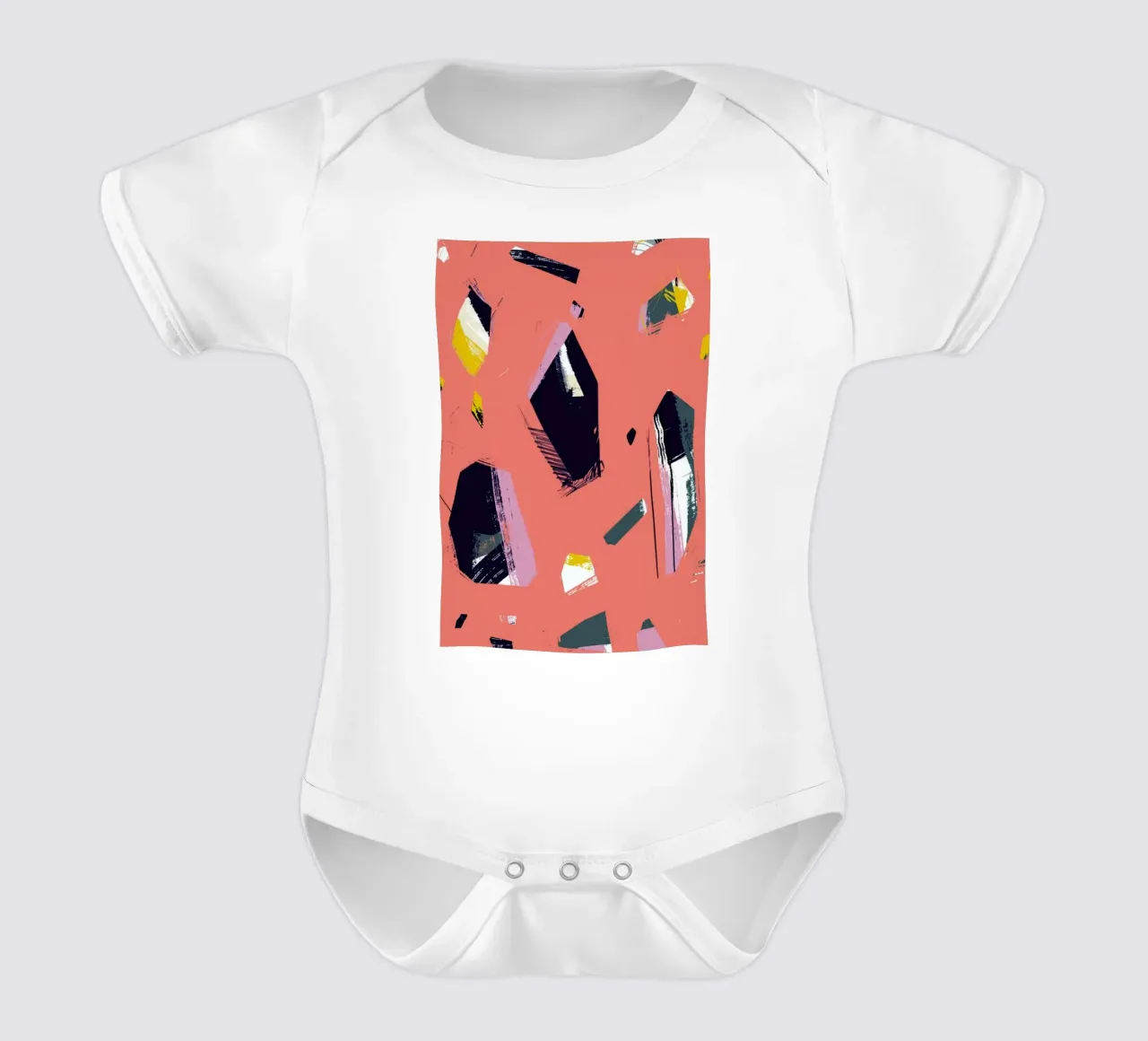Bright Rocks body neonato maniche corte da Jilli Darling Art