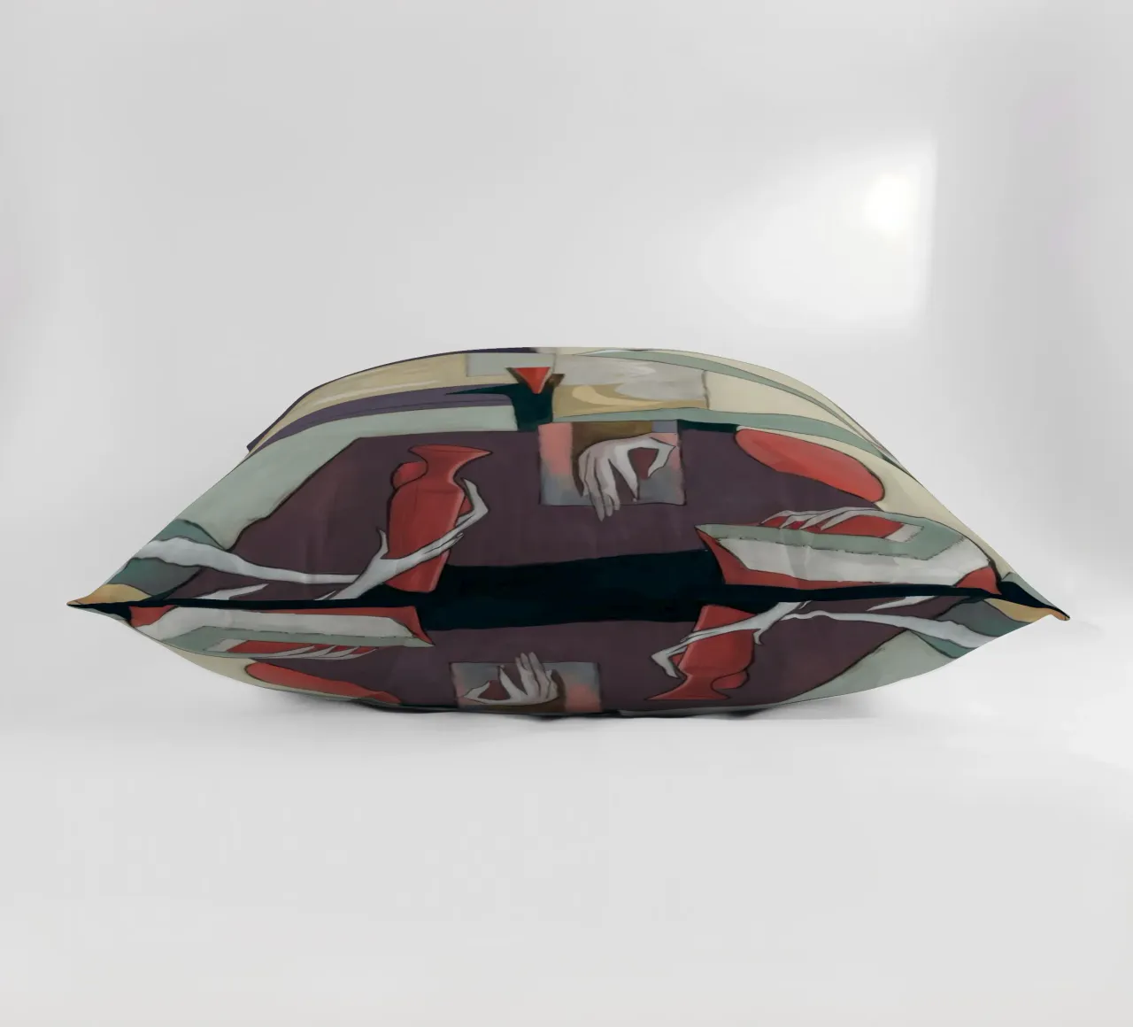 Reflective Stillness decorative cushion by Crimson Whisper