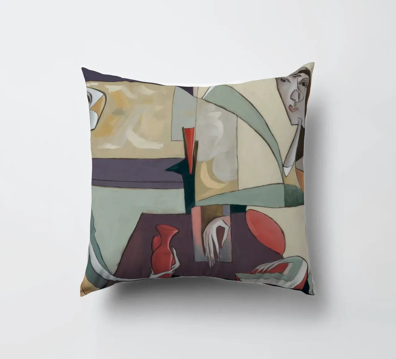 Reflective Stillness decorative cushion by Crimson Whisper