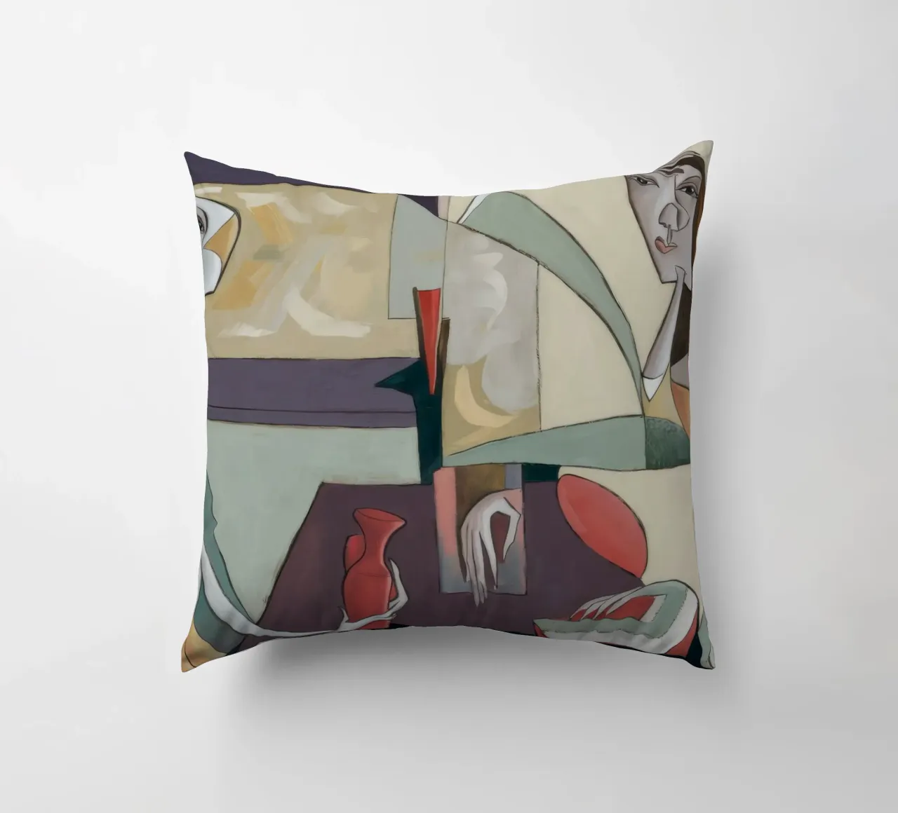 Reflective Stillness decorative cushion by Crimson Whisper