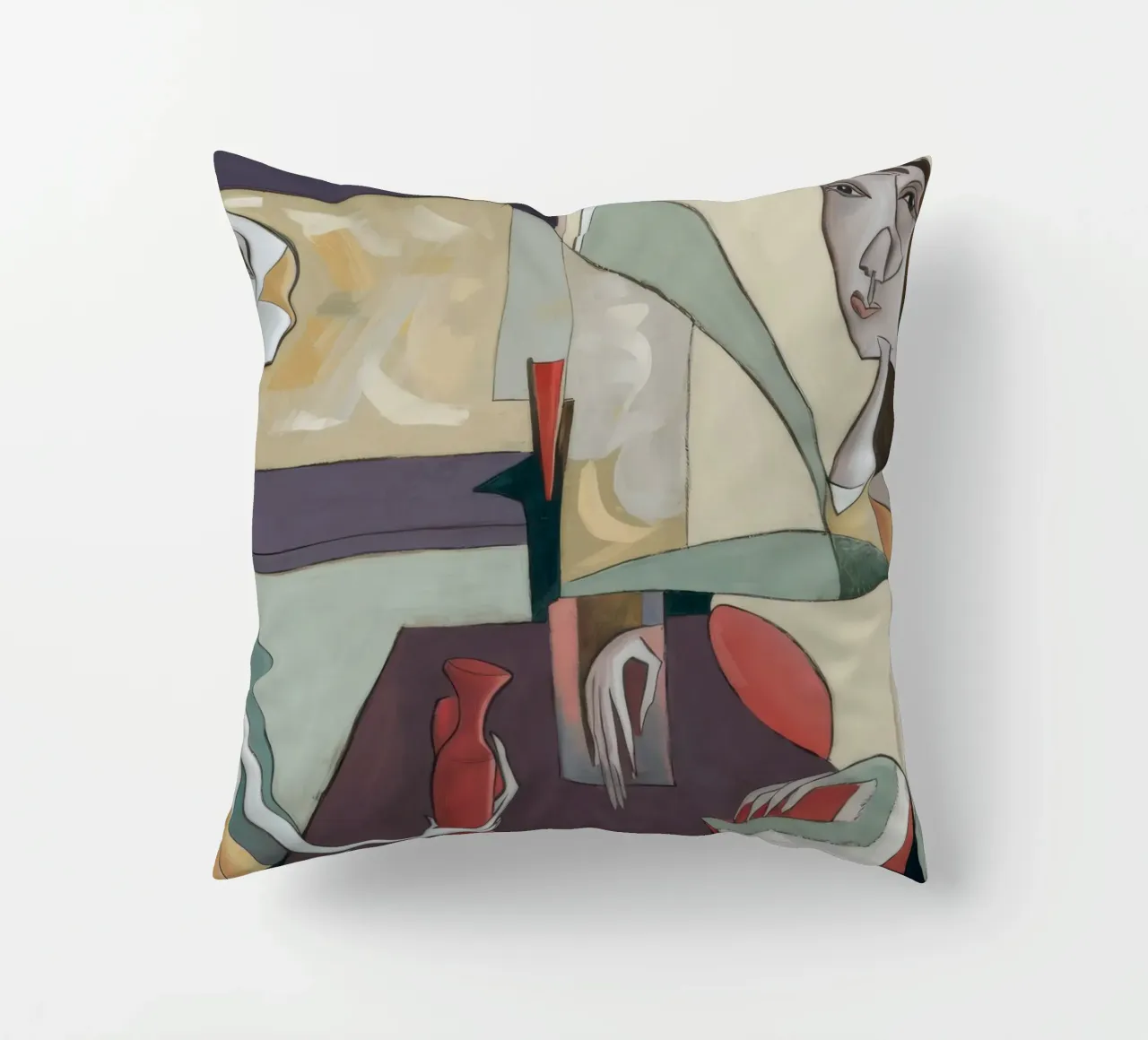 Reflective Stillness decorative cushion by Crimson Whisper