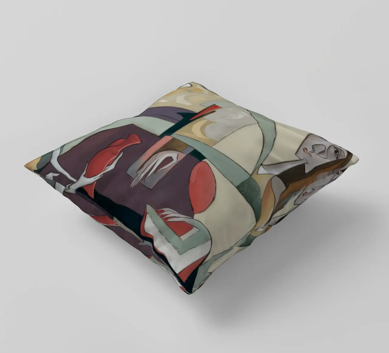Reflective Stillness decorative cushion by Crimson Whisper