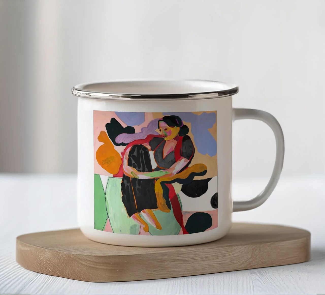 Paloma IV tazza in smalto da Silvaya