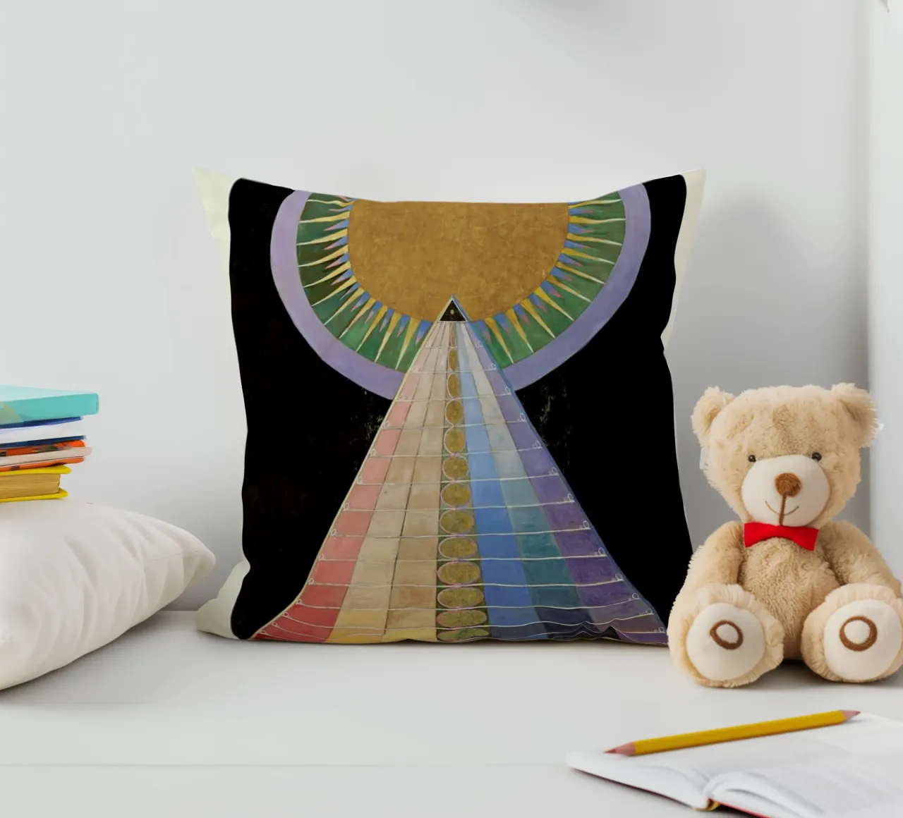 Hilma af Klint - Altarpiece, No. 1 decorative cushion by Vintage by JUNIQE