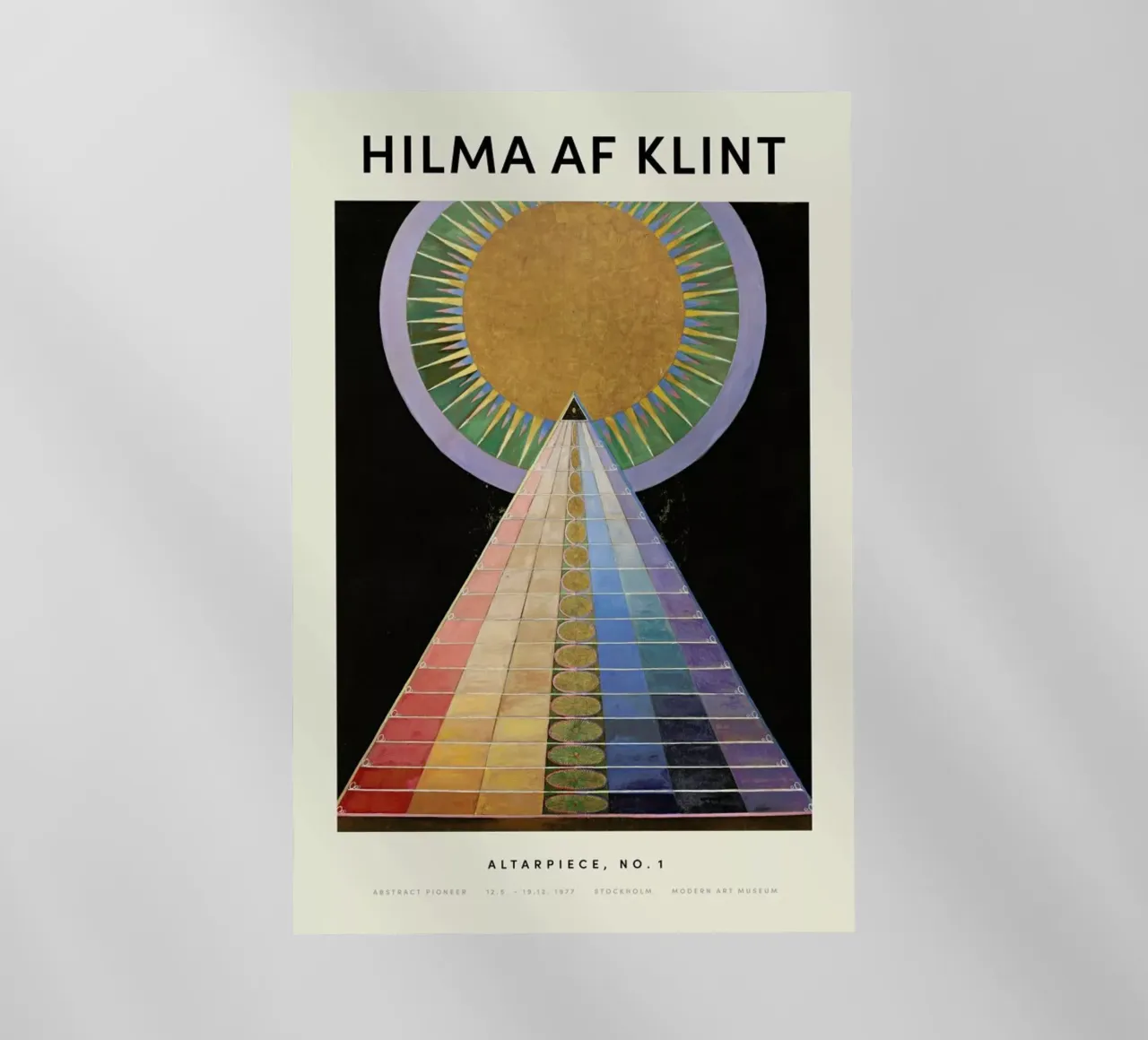 Hilma af Klint - Altarpiece, No. 1 pellicola backlit da Vintage by JUNIQE
