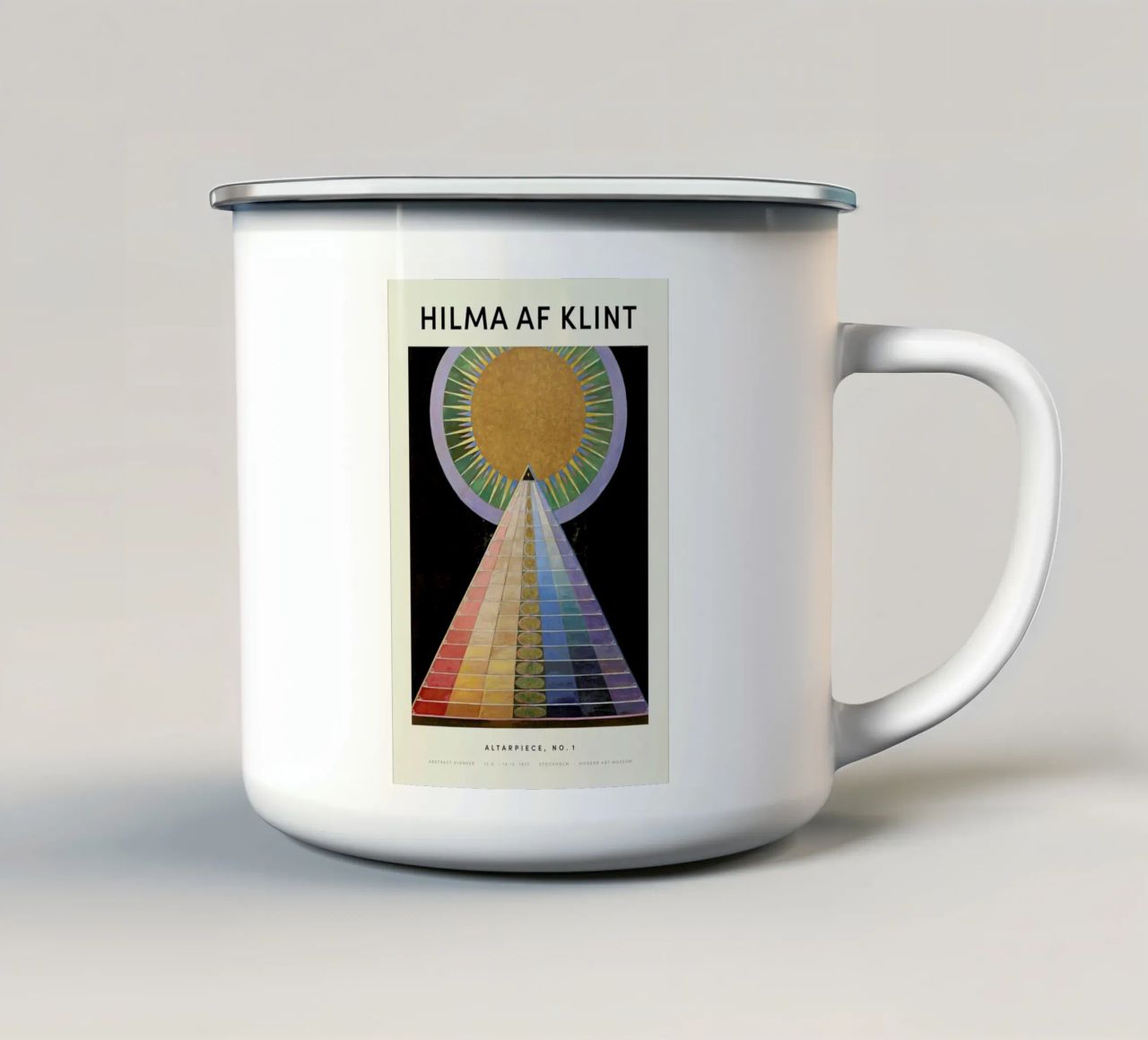 Hilma af Klint - Altarpiece, No. 1 tazza in smalto da Vintage by JUNIQE