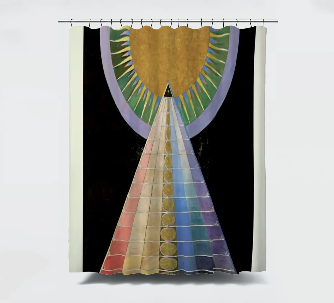 Hilma af Klint - Altarpiece, No. 1 tenda da doccia da Vintage by JUNIQE